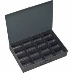 Durham Mfg. Durham Steel Scoop Compartment Box 209-95 - 16 Compartment, 13-3/8x9-1/4x2 - Pkg Qty 6