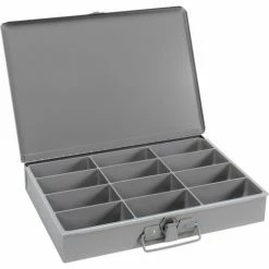 Durham Mfg. Durham Steel Scoop Compartment Box 211-95 - 12 Compartment, 13-3/8x9-1/4x2 - Pkg Qty 6 -Containers & Organizers Sales Store DUR 211 95
