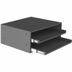 Durham Mfg. Durham Slide Rack 302-95 - For Large Compartment Storage Boxes - Two Drawer