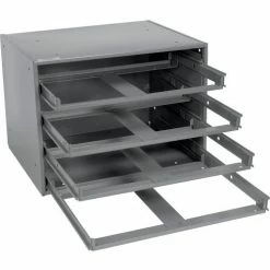 Durham Mfg. Durham Slide Rack 303-95 - For Large Compartment Storage Boxes - Fits Four Boxes -Containers & Organizers Sales Store DUR 303 95
