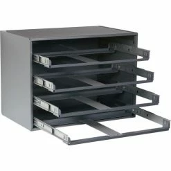 Durham Slide Narrow Rack 310B-95 - For Large Compartment Storage Boxes - Four Drawers