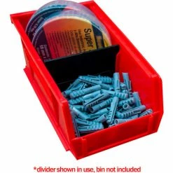 Durham Mfg. Horizontal Divider For Durham 4"W x 5"D x 3"H & 4"W x 7"D x 3"H Hook-on-Bins - Price For 6/Pack -Containers & Organizers Sales Store DUR PB30162 08 04