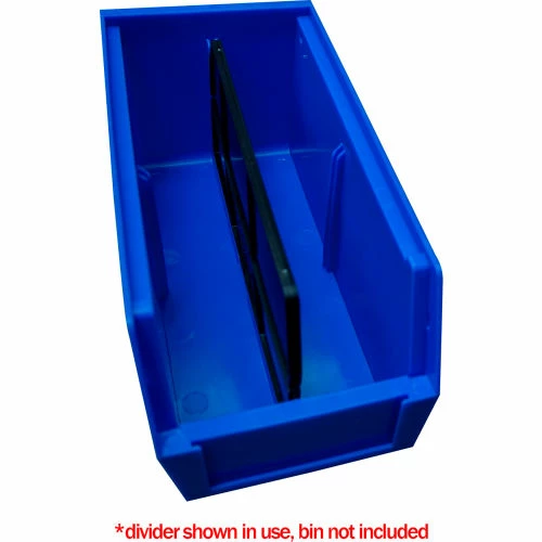 Durham Mfg. Vertical Divider For Durham 6"W x 11"D x 5"H Hook-on-Bins - Price For 6/Pack 2 Durham Mfg. Vertical Divider For Durham 6"W x 11"D x 5"H Hook-on-Bins - Price For 6/Pack - Image 2