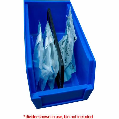 Durham Mfg. Vertical Divider For Durham 6"W x 11"D x 5"H Hook-on-Bins - Price For 6/Pack 3 Durham Mfg. Vertical Divider For Durham 6"W x 11"D x 5"H Hook-on-Bins - Price For 6/Pack - Image 3
