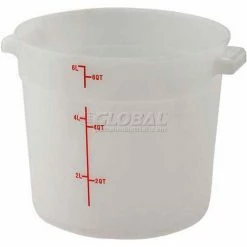 Winco PPRC-1C PP Round Cover, Polypropelyne, Translucent - Pkg Qty 12