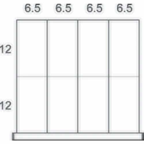 Rousseau Metal Drawer Divider Kit for 30"W Modular Drawer Cabinet, 3" Drawer Height, 8 Compartments 2 Rousseau Metal Drawer Divider Kit for 30"W Modular Drawer Cabinet, 3" Drawer Height, 8 Compartments - Image 2