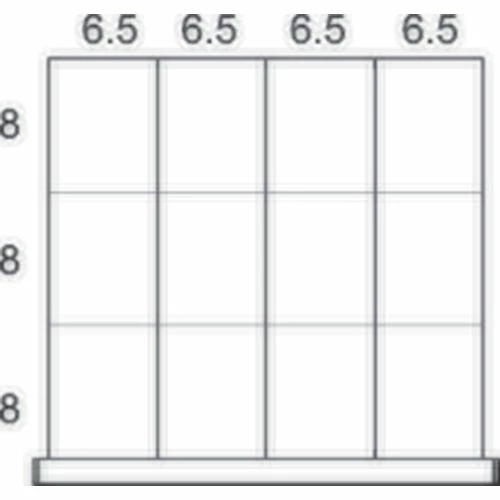 Rousseau Metal Drawer Divider Kit for 30"W Modular Drawer Cabinet, 10" Drawer HT, 12 Compartments 2 Rousseau Metal Drawer Divider Kit for 30"W Modular Drawer Cabinet, 10" Drawer HT, 12 Compartments - Image 2
