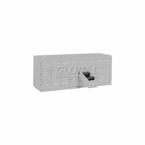 Equipto Cabinet w/18 Drawers, 34-1/8"W x 18"D x 13-5/8"H, Textured Dove Gray 1 Equipto Cabinet w/18 Drawers, 34-1/8"W x 18"D x 13-5/8"H, Textured Dove Gray