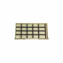 Equipto Modular Drawer Divider Set For Drawer 48" W X 24" D X 45" H - 20 Compartments, Office Gray
