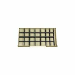 Equipto Modular Drawer Divider Set For Drawer 48" W X 24" D X 6 " H - 28 Compartments, Office Gray