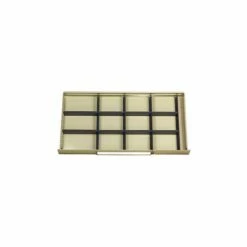 Equipto Modular Drawer Divider Set For Drawer 48" W X 24" D X 6" H - 12 Compartments, Office Gray