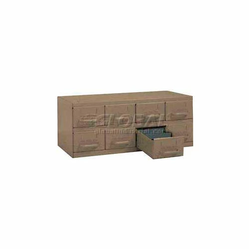 Equipto Cabinet w/8 Drawers, 23"W x 12"D x 9-3/8"H, Textured Putty 1 Equipto Cabinet w/8 Drawers, 23"W x 12"D x 9-3/8"H, Textured Putty