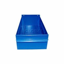 Equipto Individual Metal Shelf Drawer, 4-1/4"W x 11"D x 3-1/8"H, Textured Regal Blue