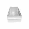 Equipto Individual Metal Shelf Drawer, 4-1/4"W x 11"D x 3-1/8"H, Smooth Reflective White