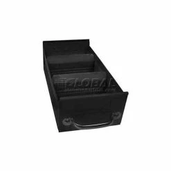 Equipto Individual Metal Shelf Drawer, 5-5/8"w x 11"D x 3-1/8"H, Textured Black