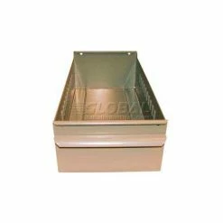 Equipto Individual Metal Shelf Drawer, 4-1/4"W x 17"D x 3-1/8"H, Textured Putty
