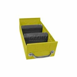 Equipto Individual Metal Shelf Drawer, 5-5/8"w x 17"D x 3-1/8"H, Textured Safety Yellow