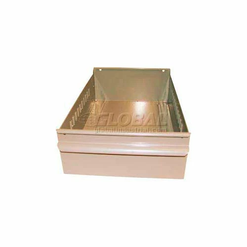 Equipto Individual Metal Shelf Drawer, 8-3/8"W x 17"D x 3-1/8"H, Textured Putty 1 Equipto Individual Metal Shelf Drawer, 8-3/8"W x 17"D x 3-1/8"H, Textured Putty