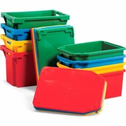 SSI Schaefer Schaefer Stack & Nest Tote FB604 - 24"L x 16"W x 14"H - Blue