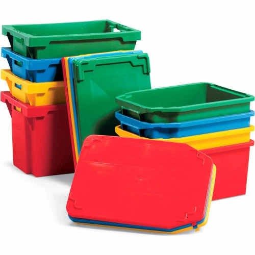 SSI Schaefer Schaefer Stack & Nest Tote FB604 - 24"L x 16"W x 14"H - Blue 1 SSI Schaefer Schaefer Stack & Nest Tote FB604 - 24"L x 16"W x 14"H - Blue