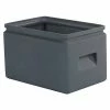 Forte Products Forte All-Purpose Plastic Storage Tote 8001256 - 14-1/2"L x 9-5/8"W x 9"H -Black - Pkg Qty 8