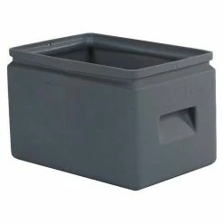 Forte Products Forte All-Purpose Plastic Storage Tote 8001256 - 14-1/2"L x 9-5/8"W x 9"H -Black - Pkg Qty 8