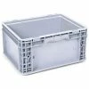 Georg UTZ Small Load Container (SLC) 50-1512-75-0 - 15"L x 12"W x 7-1/2"H, Silver Grey