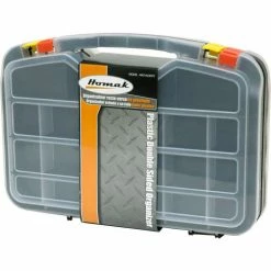 Homak HA01423075 Plastic Double Sided Organizer, 12 Compartments, 16-1/12"Lx12-1/4"Wx4"H