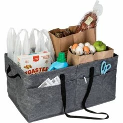 Honey-Can-Do® Large Trunk Organizer - 21-1/2"L x 18-11/16"W x 11-11/16"H - Gray