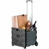 Honey-Can-Do® Folding Crate Cart - 18"L x 15"W x 39"H - Gray