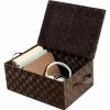 Honey-Can-Do® Hinged Lid Storage Box - Brown