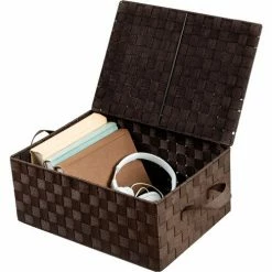 Honey-Can-Do® Hinged Lid Storage Box - Brown