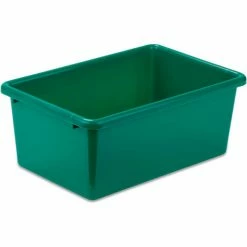 Honey-Can-Do Small Plastic Bin 11-3/4"L x 7-3/4"W x 5"H - Green - Pkg Qty 5