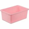 Honey-Can-Do Small Plastic Bin 11-3/4"L x 7-3/4"W x 5"H - Dark Pink - Pkg Qty 5
