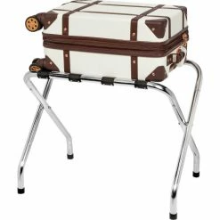 Honey-Can-Do® X-Frame Luggage Rack 21-1/2"L x 15"W x 26-9/16"H - Chrome