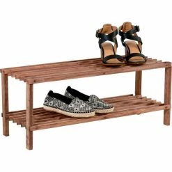Honey-Can-Do® 2-Tier Shoe Rack - Espresso