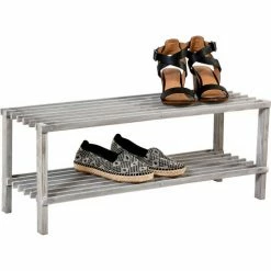 Honey-Can-Do® 2-Tier Shoe Rack - Gray