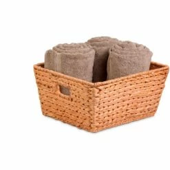 Honey-Can-Do Large Tall Banana Leaf Tote Basket - Pkg Qty 2