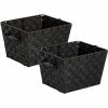 Honey-Can-Do® 2-Pack Woven Bins - Black