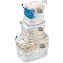 Honey-Can-Do Combo Set Garment Vacuum Cubes, Sizes: 1 Large; 1 Extra Large; 1 Jumbo, 3 Pack - Pkg Qty 4