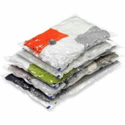 Honey-Can-Do Closet Garment Vacuum Pack Combo, Sizes: 2 Medium; 3 Large, 5 Pack - Pkg Qty 4