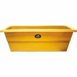 High Country Plastics Stock Tank/Feed Bunk W-75 75 Gallons, 54"L x 26"W x 18"H, Black