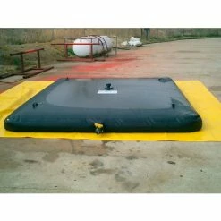 Husky Portable Containment Husky Chemical Resistant/Gray Water Bladder Tank BT-10030 - 66"L x 48"W x 9"H 100 Gal. Cap. Black