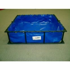 Husky Portable Containment Husky Steel Frame PVC Decontamination Pool STFDP-44 - 22 Oz. Thickness 48x44x12 - 110 Gal. Yellow
