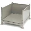 Davco KDS-01 Collapsible Sheet Metal Steel Container 40-1/2"x34-1/2"x26" Zinc-Galv