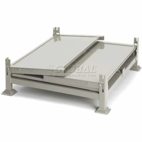 Davco KDS-01 Collapsible Sheet Metal Steel Container 40-1/2"x34-1/2"x26" Zinc-Galv 5 Davco KDS-01 Collapsible Sheet Metal Steel Container 40-1/2"x34-1/2"x26" Zinc-Galv - Image 5