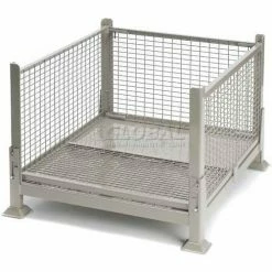 Davco KDW-01 Collapsible Wire Mesh Steel Container 40-1/2"x34-1/2"x26" Zinc-Galv