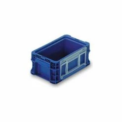 ORBIS Stakpak NSO1207-5 Modular Straight Wall Container, 12"L x 7-13/32"W x 5"H, Blue