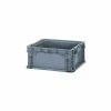 ORBIS Stakpak NSO1615-7 Modular Straight Wall Container, 16"L x 15"W x 7-1/2"H, Gray