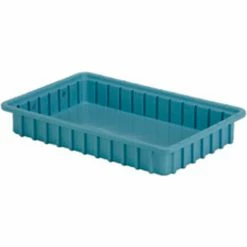 LEWISBins Divider Box DC2025 16-1/2" x 10-7/8" x 2-1/2", Light Blue - Pkg Qty 12